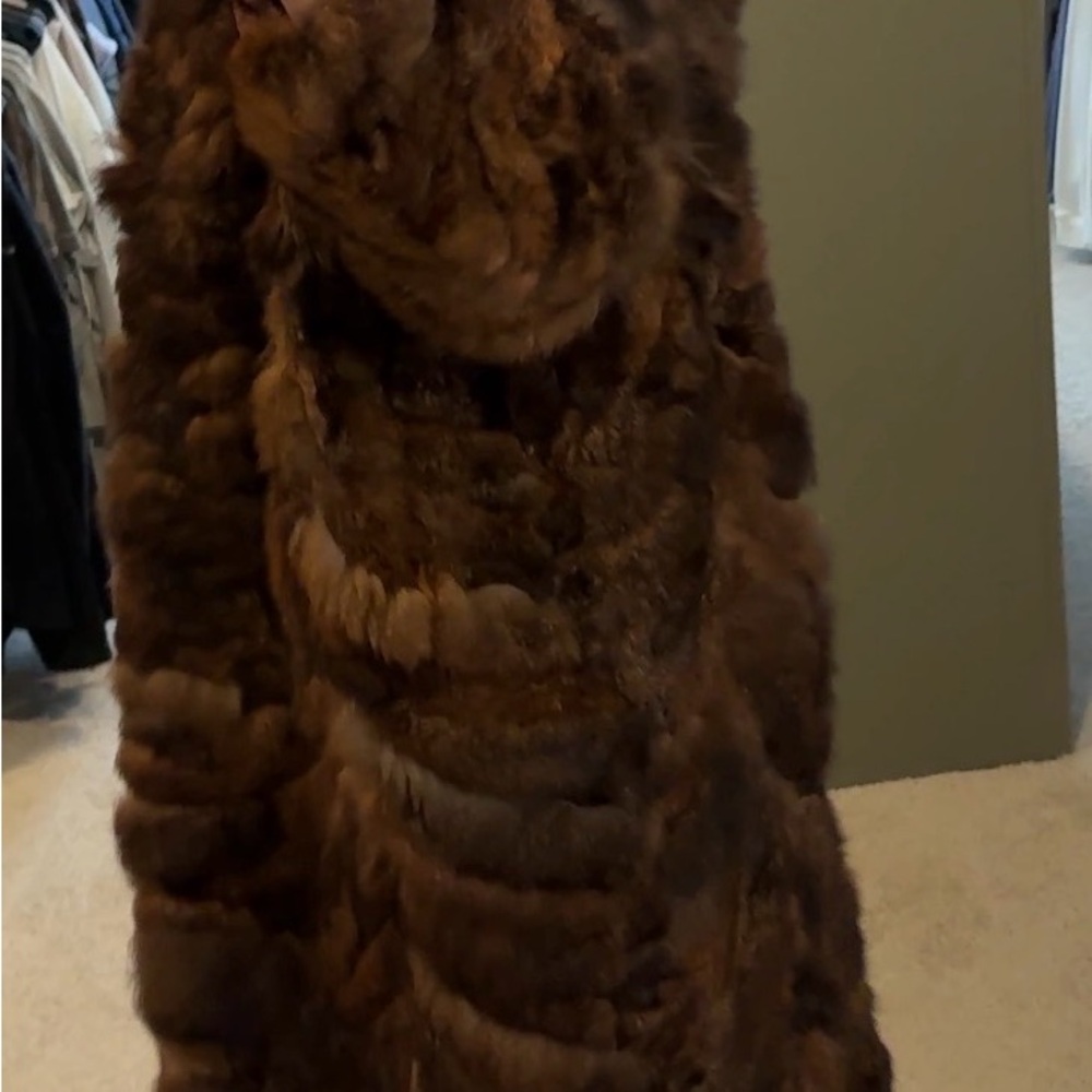 Luxurious Brown Fur Coat- Fox & Rabbit